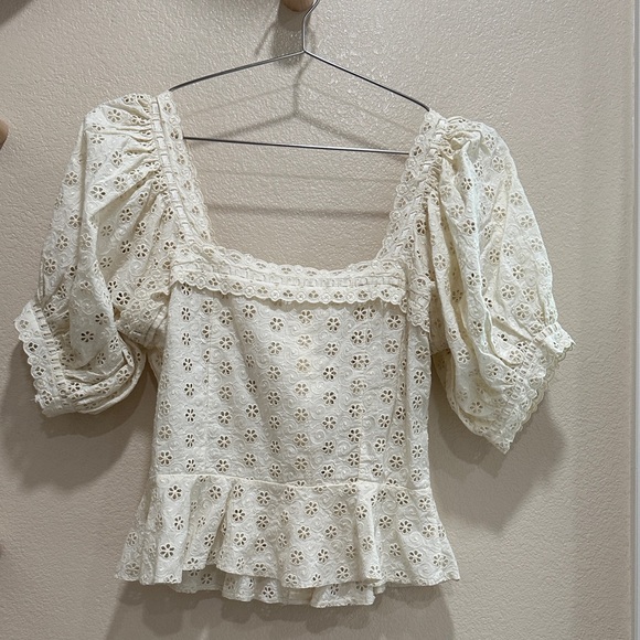 Doen Cream Puff Sleeve Blouse - Picture 8 of 8